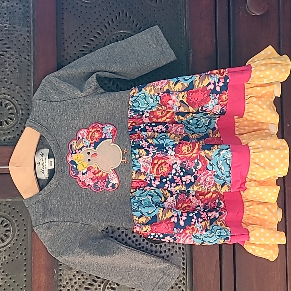 Girls NWT Dress Fall Thanksgiving 18-24 Months Boutique New With Tags